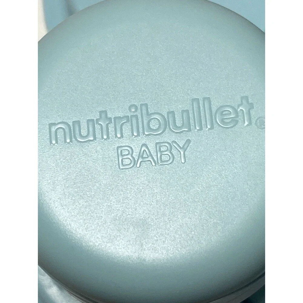Nutribullet Baby Food Blender Cups Storage Jars Freezer Tray Blue/White NBY50100